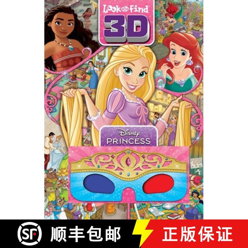 【3-4周达】Disney Princess: Look and Find 3D [9798384600374]