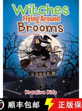 【3-4周达】Witches Flying Around On Their Brooms during Scary Nights [9781683777359]