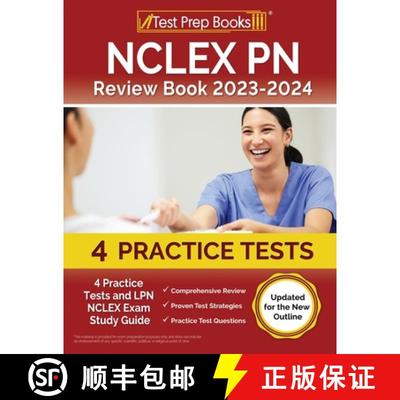 【3-4周达】NCLEX PN Review Book 2023 - 2024: 4 Practice Tests and LPN NCLEX Exam Study Guide [Updated... [9781637754375]