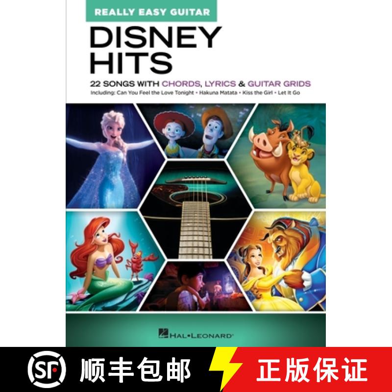 【2-3周达】Disney Hits - Really Easy Guitar: 22 Songs with Chords, Lyrics, and Guitar Grids [9781705159644]