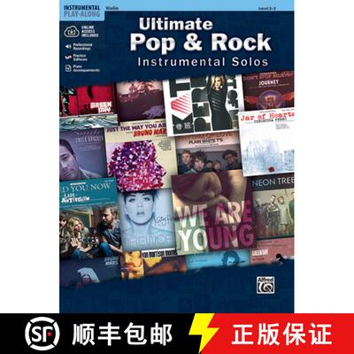 【3-4周达】Ultimate Pop & Rock Instrumental Solos for Strings: Violin, Book & Online Audio/Software/PDF [9780739094952]