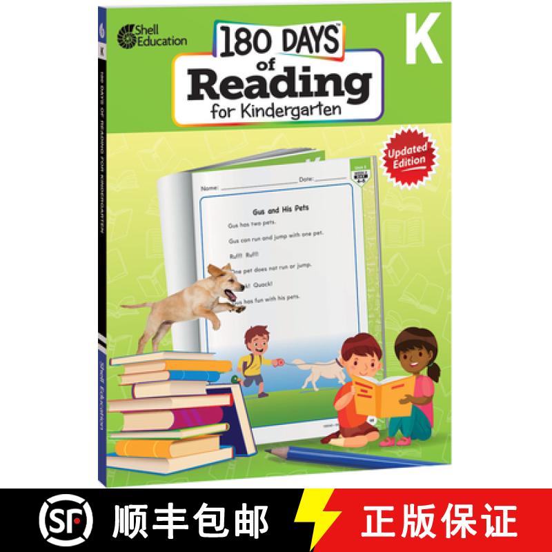 【2-3周达】180 Days(tm) Reading for Kindergarten, 2nd Edition: Practice, Assess, Diagnose [9798765918029]