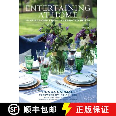 【3-4周达】精装 Entertaining at Home: Inspirations from Celebrated Hosts [9780847866014]