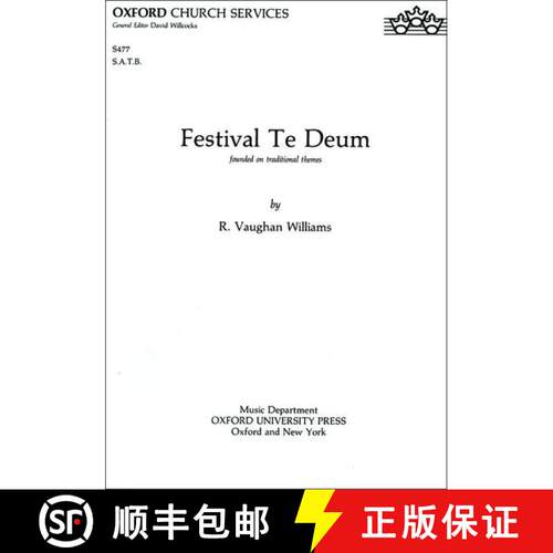【3-4周达】Festival Te Deum: Vocal score (Vocal score) [9780193515307]