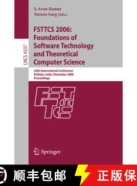 【3-4周达】FSTTCS 2006: Foundations of Software Technology and Theoretical Computer Science: 26th Int... [9783540499947]