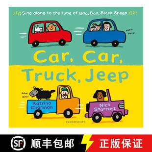 【3-4周达】汽车汽车卡车吉普车 Car, Car, Truck, Jeep 儿童认知启蒙绘本 [9781408864968]