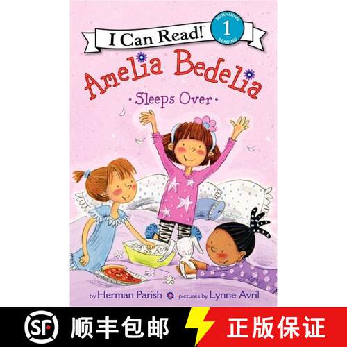 【3-4周达】精装 Amelia Bedelia Sleeps Over [9780062095244]
