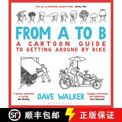 【3-4周达】From A to B: A Cartoon Guide to Getting Around by Bike [9781399426824]