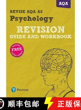 【3-4周达】Pearson REVISE AQA AS level Psychology Revision Guide and Workbook: (with free online Revi... [9781292139272]