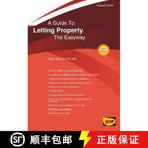 【3-4周达】Guide to Letting Property: The Easyway [9781847169938]