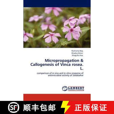 预订 Micropropagation & Callogenesis of Vinca  rosea. L. [9783848438174]