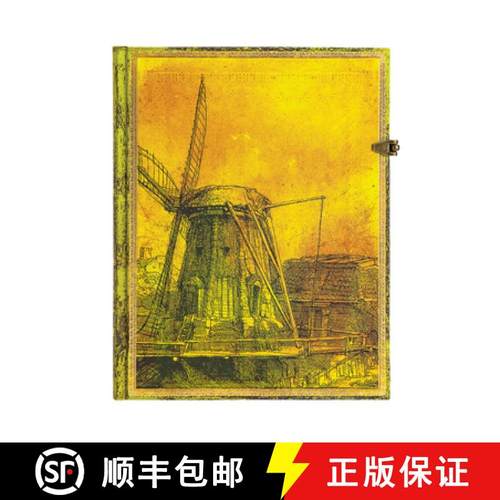 【3-4周达】Rembrandt’s 350th Anniversary Ultra Unlined Hardcover Journal (Clasp Closure) [9781439754214]