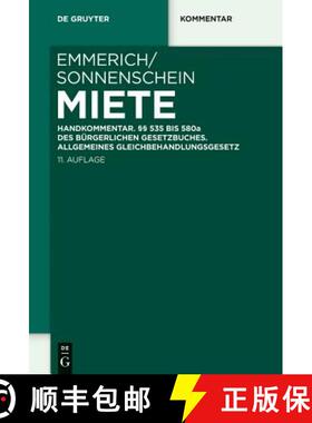 【3-4周达】Miete：Handkommentar. §§ 535 bis 580a des Bürgerlichen Gesetzbuches. Allgemeines Gleich... [9783110310375]