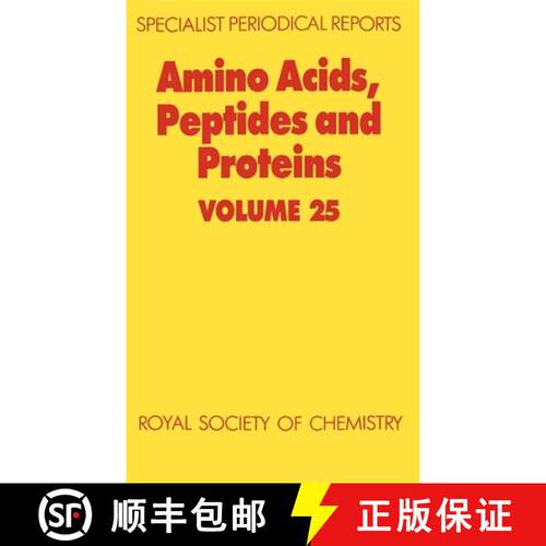 【3-4周达】精装 Amino Acids, Peptides and Proteins : Volume 25 [9780851862347]