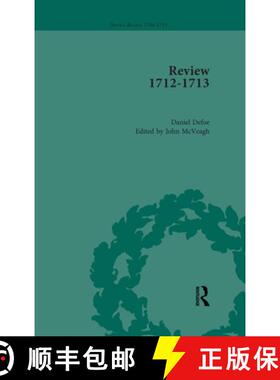 【3-4周达】Defoe's Review: 1712-13 (Defoe's Review 1704-13) [9781851969111]