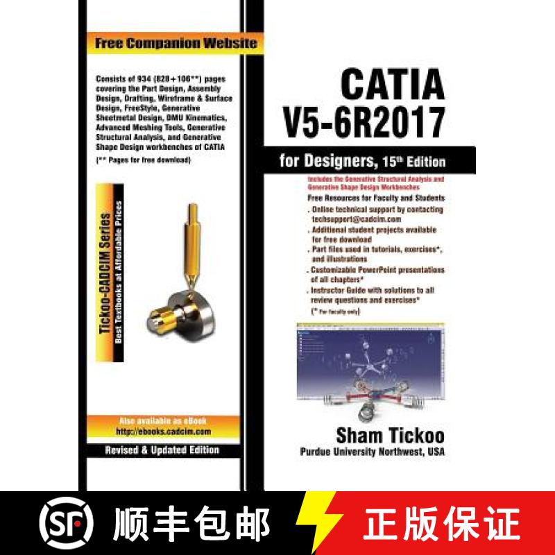【3-4周达】CATIA V5-6R2017 for Designers [9781640570108]