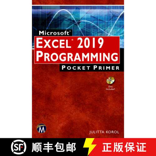 【3-4周达】Microsoft Excel 2019 Programming Pocket Primer [With CD (Audio)] [9781683924128]