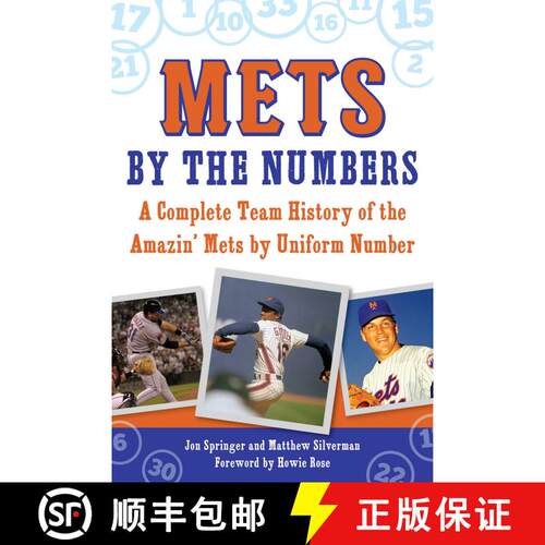 【3-4周达】Mets by the Numbers: A Complete Team History of the Amazin' Mets by Uniform Number [9781613218693]