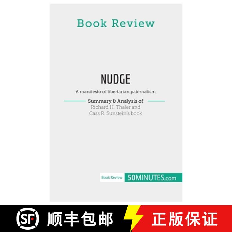 【3-4周达】Book Review: Nudge by Richard H. Thaler and Cass R. Sunstein: A manifesto of libertarian p... [9782808017633]