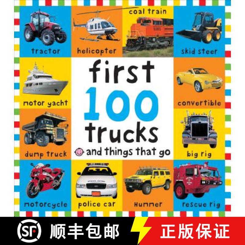 【3-4周达】Big Board First 100 Trucks and Things That Go [9780312498061]