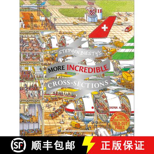 【3-4周达】精装 Stephen Biesty's More Incredible Cross-sections [9781465485731]