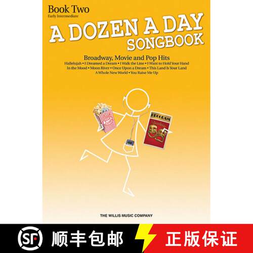 【3-4周达】A Dozen a Day Songbook - Book 2: Early Intermediate Level [9781480342101]