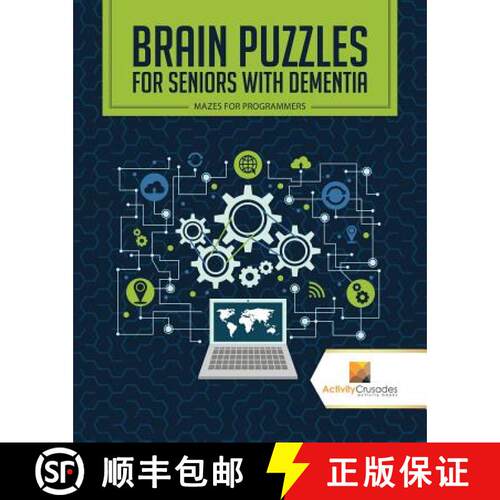 【3-4周达】Brain Puzzles for Seniors with Dementia : Mazes for Programmers [9780228221104]