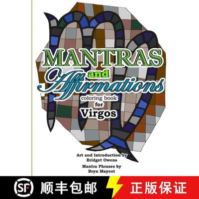 【3-4周达】Mantras and Affirmations Coloring Book for Virgos [9781387970056]