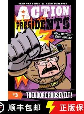 【3-4周达】Action Presidents #3: Theodore Roosevelt!: A Graphic Novel Biography [9780062891235]