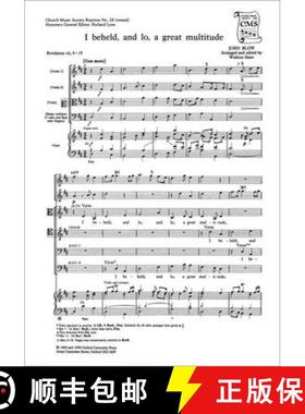 【3-4周达】I beheld and lo, a great multitude: Vocal score [9780193953147]