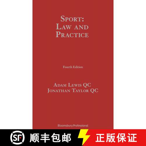 【3-4周达】精装 Sport: Law and Practice [9781526509260]