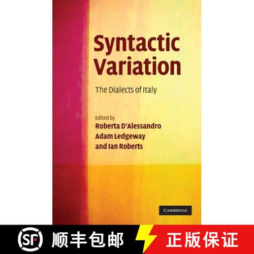 【3-4周达】精装 Syntactic Variation: The Dialects of Italy [9780521517362]
