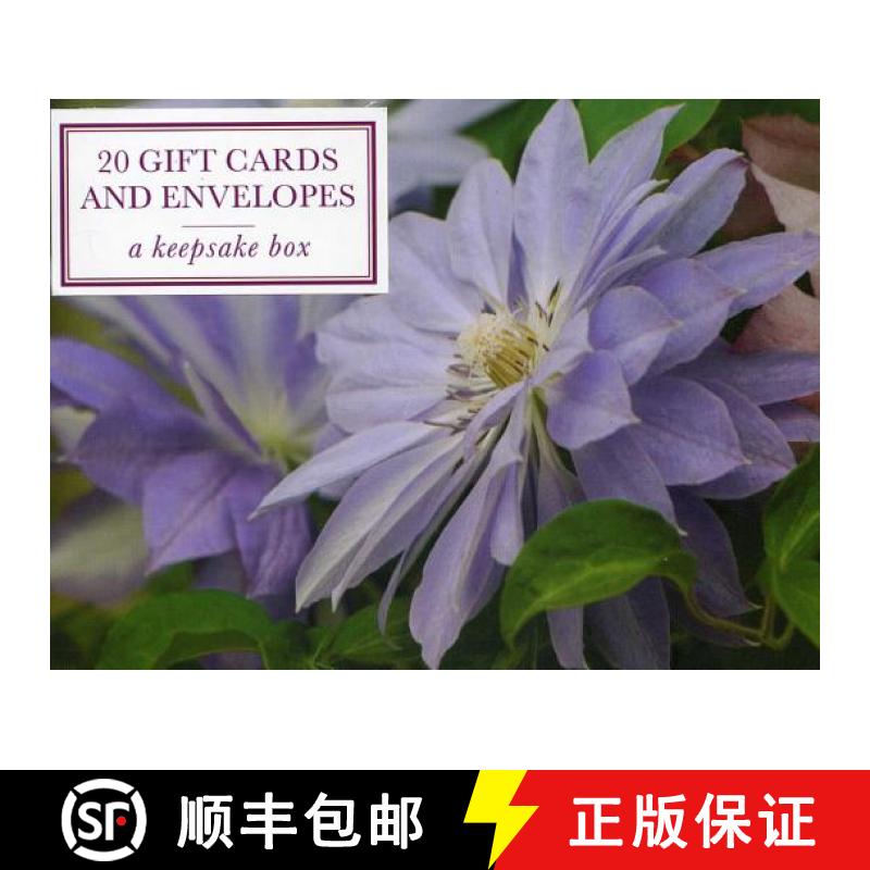 【2-3周达】Tin Box of 20 Gift Cards and Envelopes: Clematis: A Keepsake Tin Box of 20 High-Quality Be... [9780754823070]