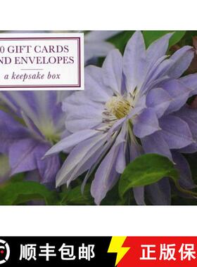 【3-4周达】Tin Box of 20 Gift Cards and Envelopes: Clematis: A Keepsake Tin Box of 20 High-Quality Be... [9780754823070]