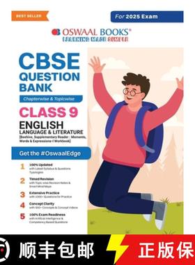 预订 Oswaal CBSE Question Bank Class 9 English Language & Literature, Chapterwise and Topicwise Solve... [9789359583334]