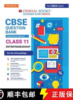 【3-4周达】Oswaal CBSE Chapterwise & Topicwise Question Bank Class 11 Entrepreneurship Book (For 2023... [9789356349438]