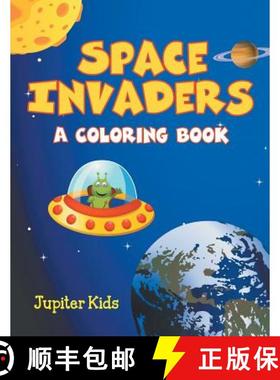 【3-4周达】Space Invaders (A Coloring Book) [9781682129937]