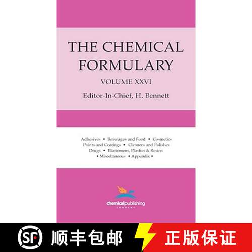 【3-4周达】精装 Chemical Formulary, Volume 26: Volume 26 [9780820603131]