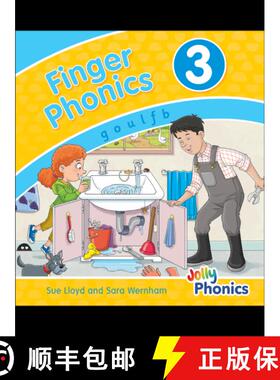 【3-4周达】Finger Phonics Book 3: in Precursive Letters (British English edition) [9781844146451]