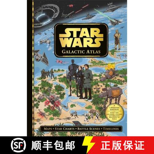 【3-4周达】精装 Star Wars: Galactic Atlas : Updated edition with 7 new locations and content encompas... [9781800788312]