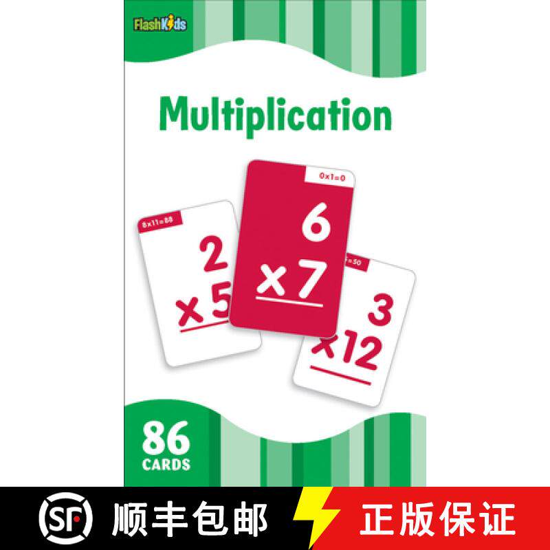 【3-4周达】Multiplication (Flash Kids Flash Cards) [9781411434417]