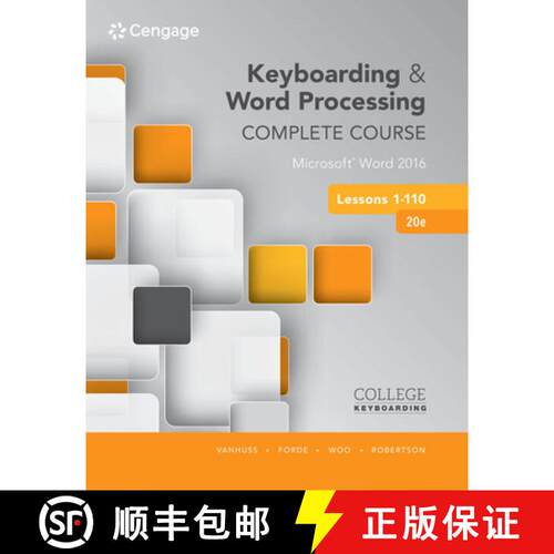 【3-4周达】Keyboarding and Word Processing Complete Course Lessons 1-110: Microsoft (R) Word 2016 [9781337103275]