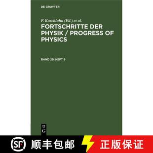 Band Fortschritte 预订 9783112655993 Physik Der Progress Heft Physics.