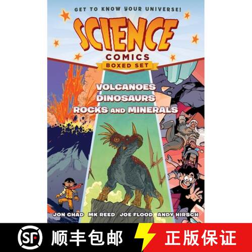 Science Comics Boxed Set: Volcanoes, Dinosaurs, and Rocks and Minerals [9781250269416]