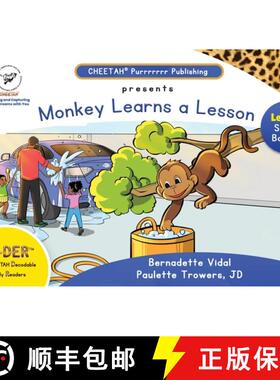 【3-4周达】C-DER (CHEETAH Decodable Early Readers, Set 3, Book 19, Monkey Learns A Lesson [9798330330782]