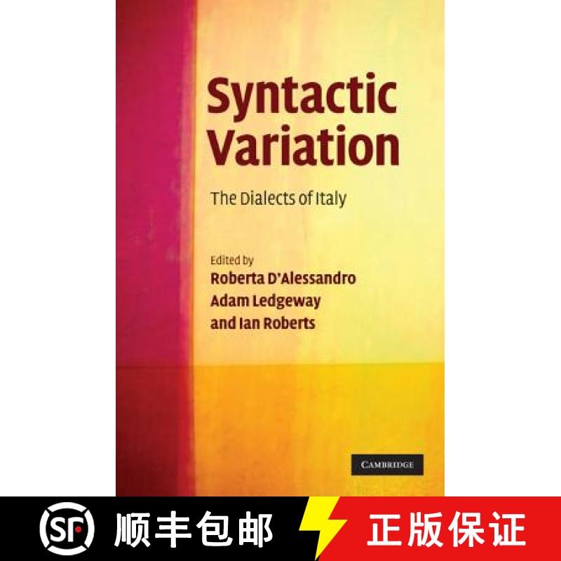 【3-4周达】Syntactic Variation: The Dialects of Italy [9780521517362]