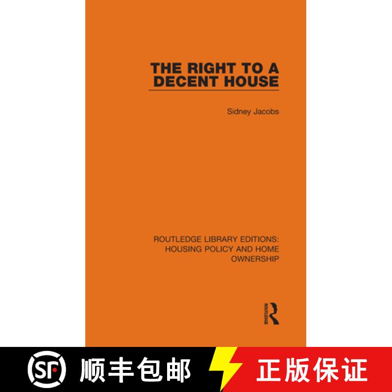 【3-4周达】RIGHT TO DECENT HOUSE (RLE, HOUSING [9780367682385]