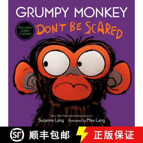 【3-4周达】精装 Grumpy Monkey Don't Be Scared: A Halloween Book for Kids and Toddlers [9780593486955]