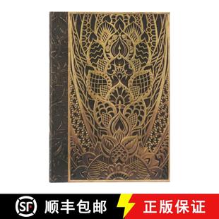 【3-4周达】Paperblanks the Chanin Rise New York Deco Hardcover Journal MIDI Unlined Elastic Band Clos... [9781439796054]