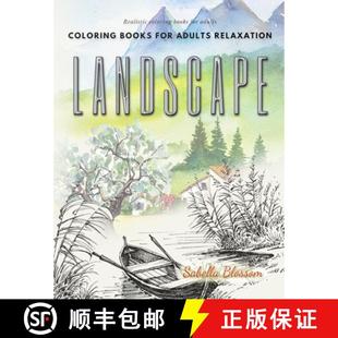 Calming adults Landscape 预订 for books relaxation. 9783972904477 the... Realistic coloring